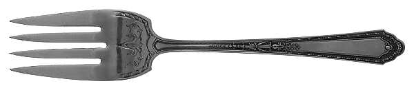 Romance (Silverplate, 1925) Medium Solid Cold Meat Serving Fork by International Silver