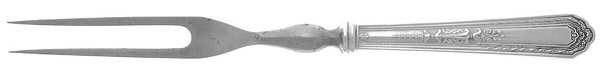 Romance (Silverplate, 1925) Small Steak Carving Fork with Stainless Prongs