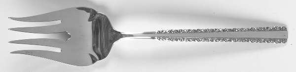 Romance (Sterling, 1970) Large Solid Cold Meat Serving Fork