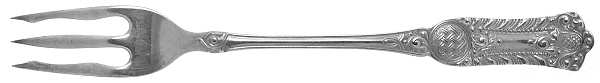 Romanesque (Silverplate, 1898) Short Handle Pickle/Olive Fork