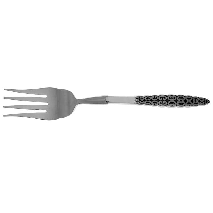 Romanesque (Stainless) Cold Meat Fork Large, Stainless Tines HC