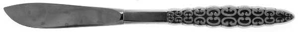 Romanesque (Stainless) Modern Hollow Butter Spreader (Stainless)