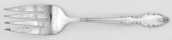 Royal Manor (Silverplate, 1956) Medium Solid Cold Meat Serving Fork by International Silver