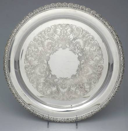 Rose Marie (Silverplate Hollowware) 15" Round Tray