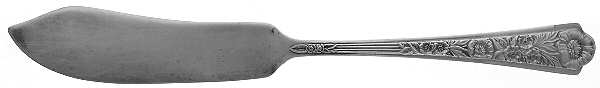 Royal Rose (Sterling, 1938) Flat Handle Master Butter Knife