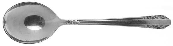 Rosalind (Silverplate, 1938) Round Bowl Soup Spoon (Gumbo)