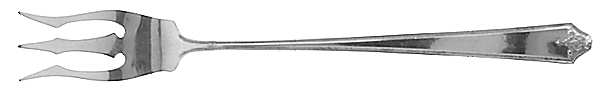 Rosalind-New (Sterling, 1921) Short Handle Pickle/Olive Fork