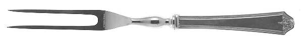 Rosalind-New (Sterling, 1921) Small Steak Carving Fork with Stainless Prongs