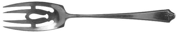 Rosalind-New (Sterling, 1921) Medium Solid Cold Meat Serving Fork