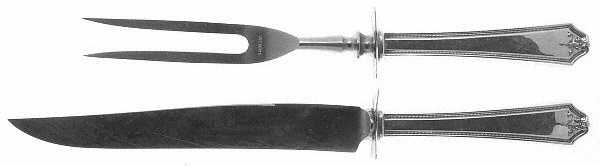 Rosalind-New (Sterling, 1921) Small Steak 2-Piece Carving Set w/Stainless Blade