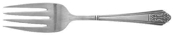 Royal Saxony (Silverplate, 1935) Medium Solid Cold Meat Serving Fork
