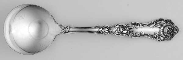 Rose (Silverplate, 1909) Round Bowl Soup Spoon (Bouillon)