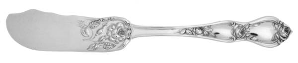 Rose (Silverplate, 1903) Flat Handle Butter Spreader