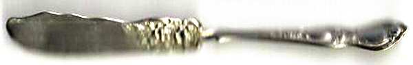 Rose (Silverplate, 1903) Flat Handle Master Butter Knife