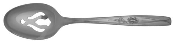 Rosebud (Stainless) Pierced Tablespoon (Serving Spoon)