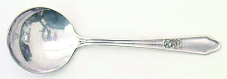 Rosedale I (Silverplate, 1933) Round Bowl Soup Spoon (Bouillon)