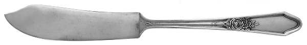 Rosedale I (Silverplate, 1933) Flat Handle Master Butter Knife