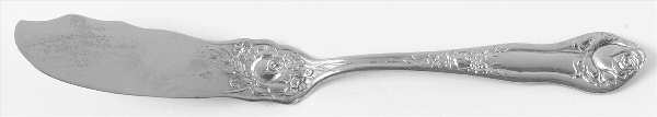 Rosedale II (Silverplate, 1913) Flat Handle Master Butter Knife