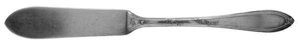 Rosemary (Silverplate, 1919) Flat Handle Master Butter Knife