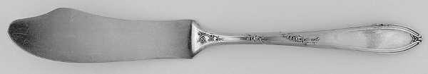 Rosemary (Silverplate, 1919) Flat Handle Master Butter Knife by International Silver