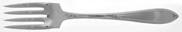 Rosemary (Silverplate, 1919) Medium Solid Cold Meat Serving Fork by International Silver