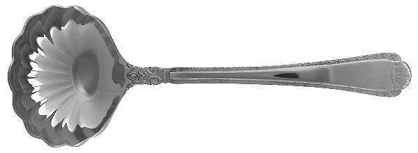 Royal Shell (Stainless, Shell Handle & Tip) Solid Gravy Ladle