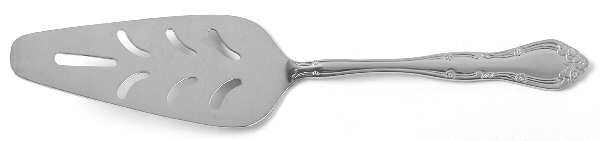 Rose Tiara (Stainless) Pierced All Stainless Pie Server
