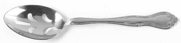 Rose Tiara (Stainless) Pierced Tablespoon (Serving Spoon)