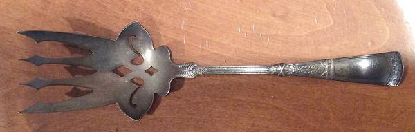 Saratoga (Silverplate, 1881) Large Solid Fish Serving Fork