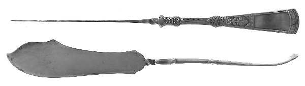 Saratoga (Silverplate, 1881) Flat Twisted Handle Master Butter Knife