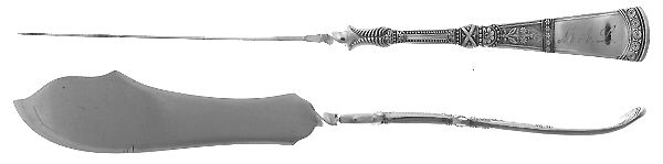 Saratoga (Silverplate, 1881) Flat Twisted Handle Master Butter Knife