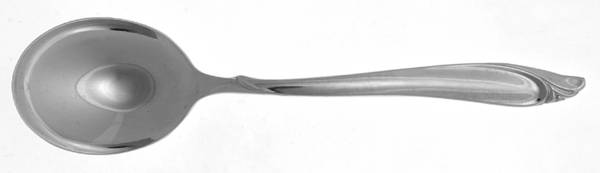 Sculptured Beauty (Sterling, 1957) Round Bowl Soup Spoon (Cream Soup)