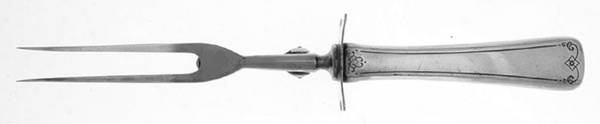 Sedan (Sterling, 1919) Large Stainless-Prong Roast Carving Fork
