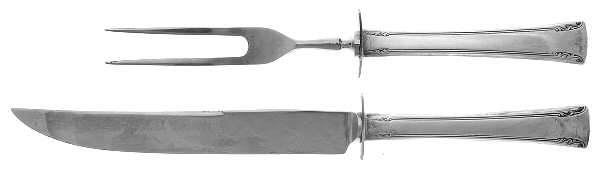 Serenity (Sterling, 1940) Small Steak 2-Piece Carving Set w/Stainless Blade