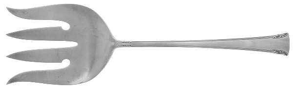 Serenity (Sterling, 1940) Solid Salad Serving Fork