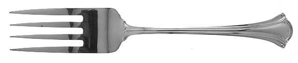 Serenity (Silverplate, 1985) Large Solid Cold Meat Serving Fork