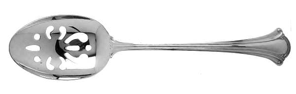 Serenity (Silverplate, 1985) Pierced Tablespoon (Serving Spoon)