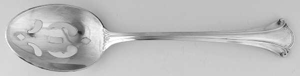 Serenity (Silverplate, 1985) Pierced Tablespoon (Serving Spoon)