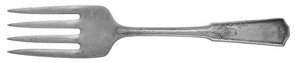 Shakespear (Silverplate, 1924) Baby Fork