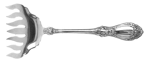 Sharon (Silverplate, 1910) Large Solid Tined Sardine Serving Fork