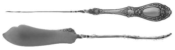 Sharon (Silverplate, 1910) Flat Twisted Handle Master Butter Knife