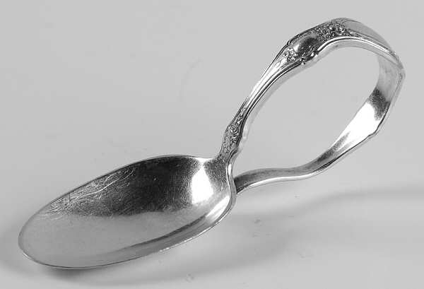 Sharon (Silverplate, 1910) Curved Handle Baby Spoon