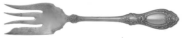 Sharon (Silverplate, 1910) Medium Solid Cold Meat Serving Fork