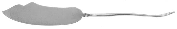 Shell (Silverplate, 1860) Flat Twisted Handle Master Butter Knife