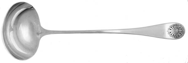 Shell (Silverplate, 1860) Large Solid Soup Ladle