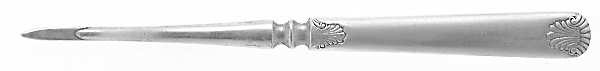 Shell (Silverplate, 1860) Solid Nut Pick