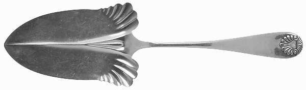 Shell (Silverplate, 1894) Large Solid Pie Knife