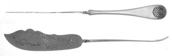 Shell (Silverplate, 1892) Flat Handle Master Butter Knife