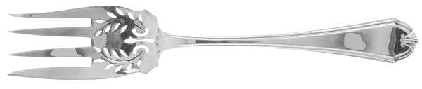 Shirley (Sterling, 1910) Medium Solid Cold Meat Serving Fork