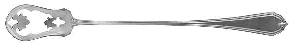 Shirley (Sterling, 1910) Pierced Bowl Long Handle Olive Spoon
